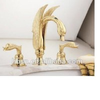 HHSN wholesale waterfall brushed nickel bathroom faucets