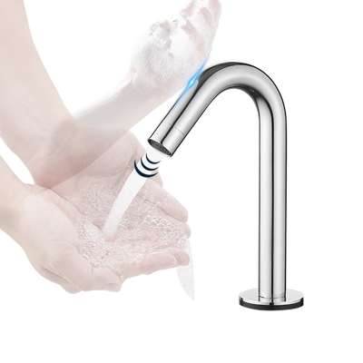 Touch Infrared Single Cold Wash Basin Mixer Sensor Basin Faucet