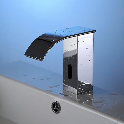 Fapully Bathroom Waterfall Faucet Water Saving Health Sensor Faucet